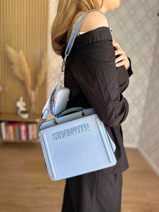 Steve Madden Bevelyn | baby blue niebieski coronet | torebka crossbody