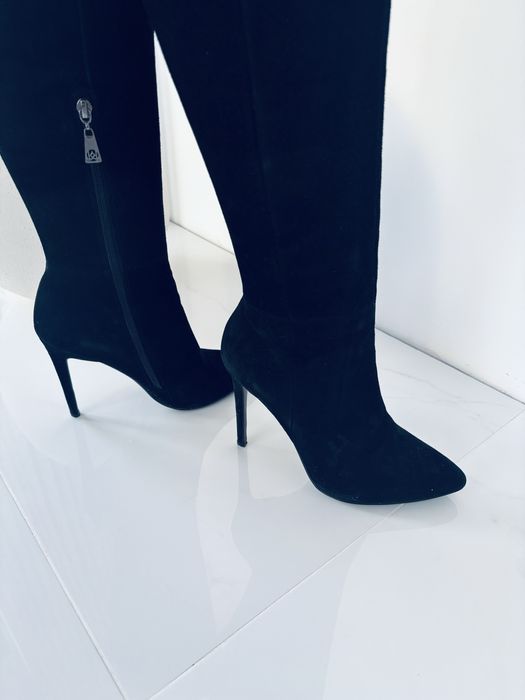 Kazar kozaki czarne zamszowe , rozmiar 39