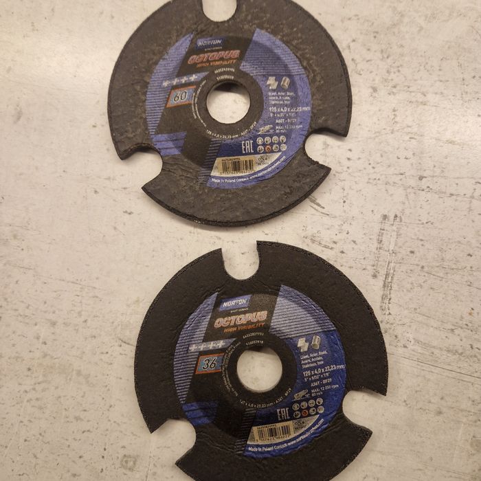 Tarcze do szlifowania Norton 4×125mm Inox