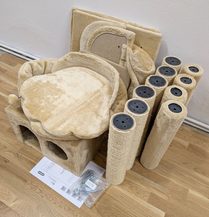 La Digue III Drapak Dla Kota Beżowy 69x69x163cm Uszkodzony DUŻY