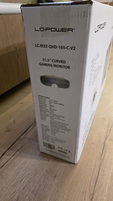 Nowy Zakrzywiony Monitor LC-Power LC-M32-QHD-165-C-V2 31,5"
