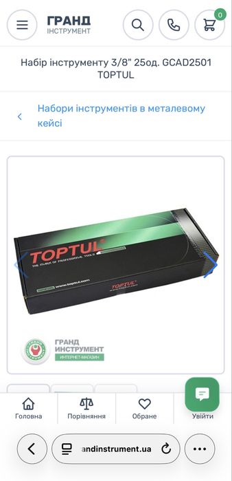 Набір інструменту Toptul