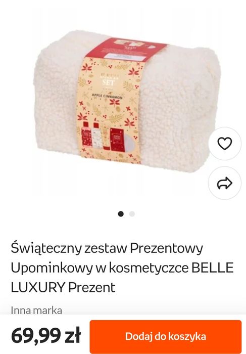 Kosmetyczka biała barankowa