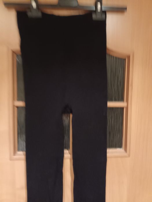 Legginsy ocieplane czarne rozmiar 42