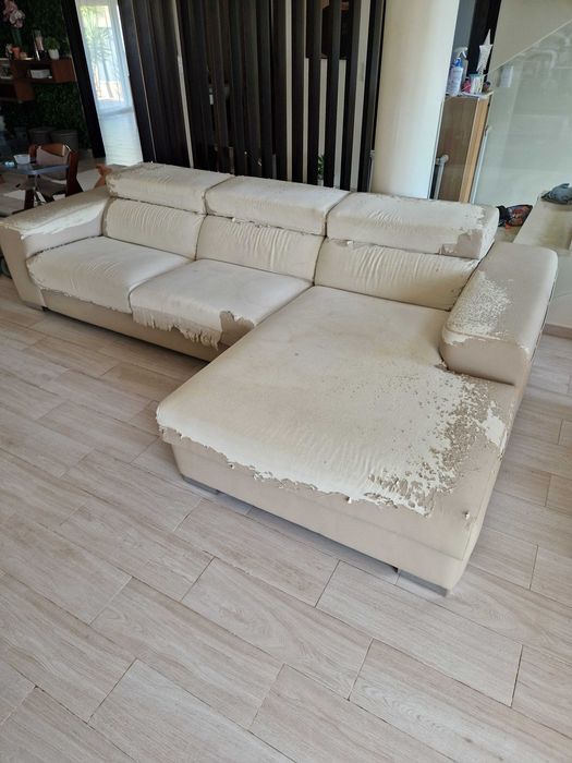 Chaise longue Antarte em pele ~310cm