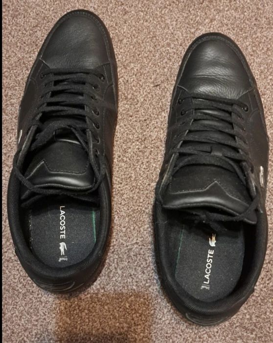 Buty Lacoste Chaymon rozmiar 43 skórzane skóra czarne męskie j. Nowe