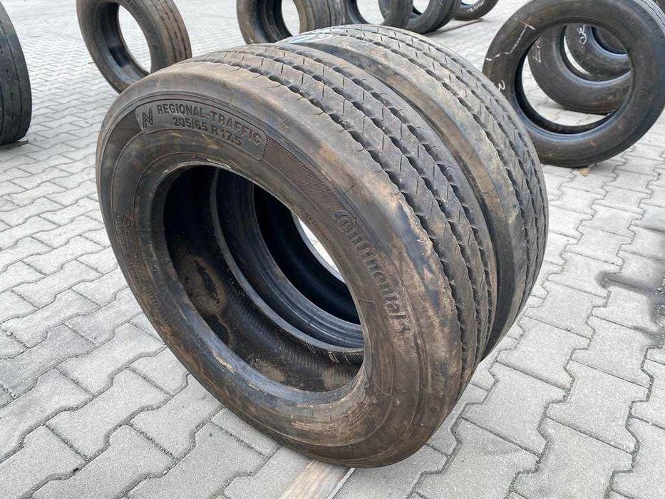 Opony ciężarowe używane naczepowe 205/65R17.5 CONTINENTAL HTR2+ / 10mm
