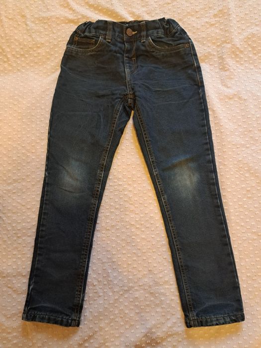 Штани джинси з утепленням лижні полукомбінезон на 6, 7 років