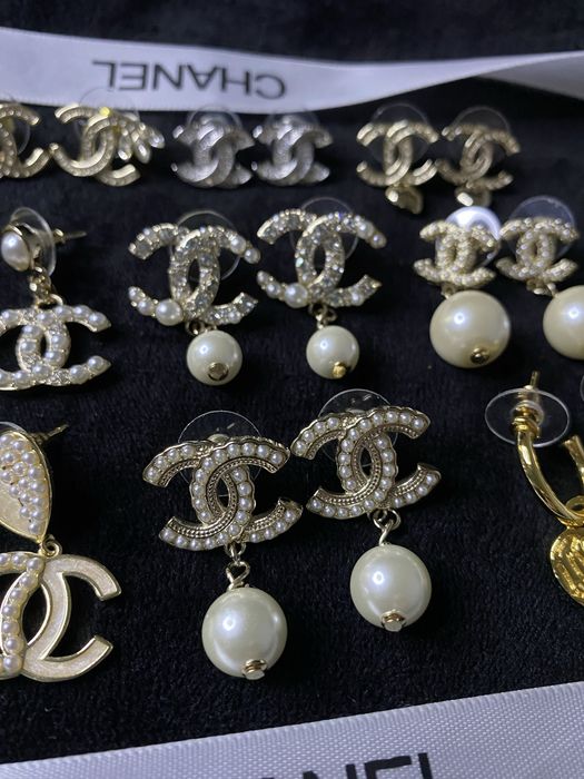Сережки , серьги шанель , chanel
