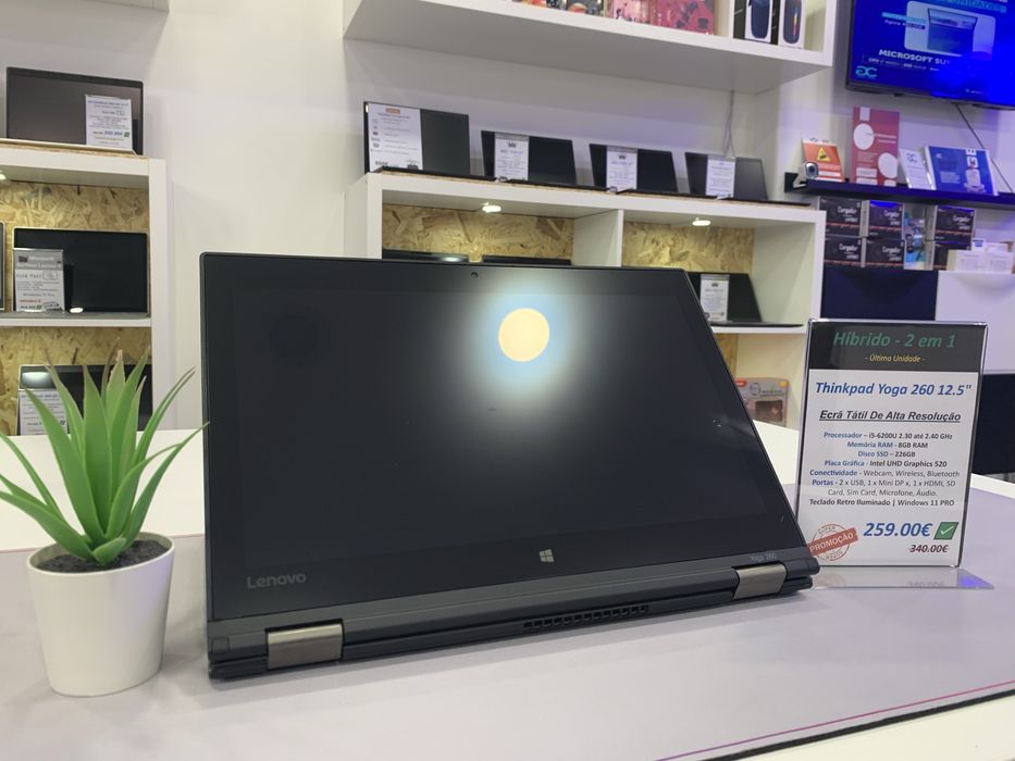Lenovo ThinkPad Yoga 260 2 em 1 | Tenha um Portátil e um Tablet num só