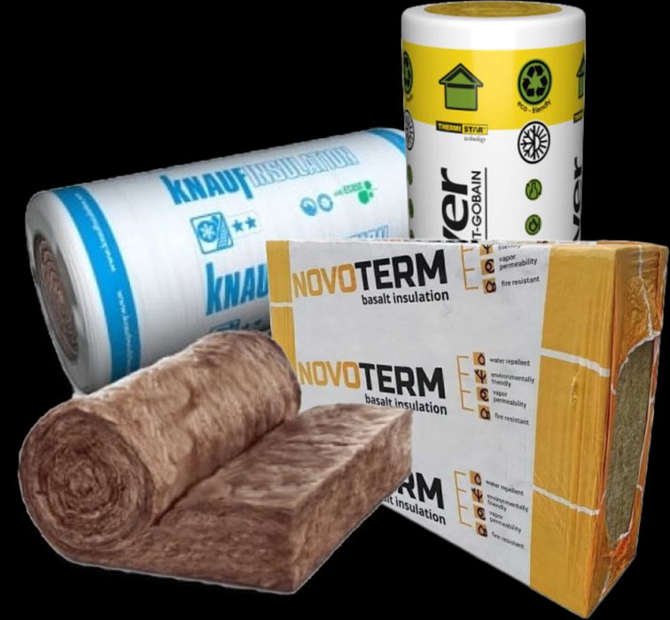 Купити Мінеральна та базальтова вата  Новотерм, Knauf, ISOVER. Акції