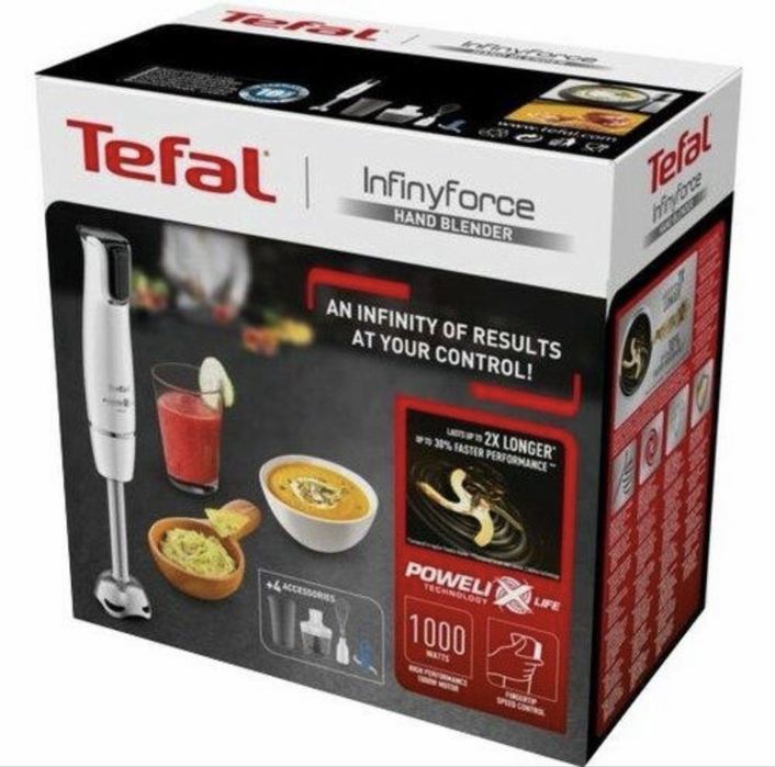 Блендер Tefal InfinyForce HB944138 4в1, 1000 Вт