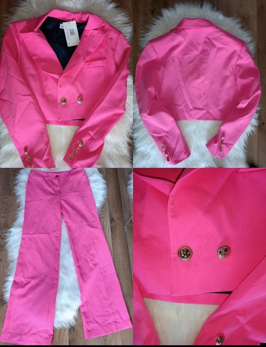 Nowy komplet damski w ślicznym kolorze fuksji rozmiar M/L