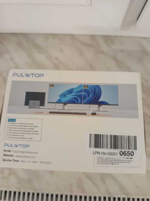 Stacja Dokująca USB-C 10 w 1 PULWTOP BD216C – Dual 4K, 100W PD, Nowa!