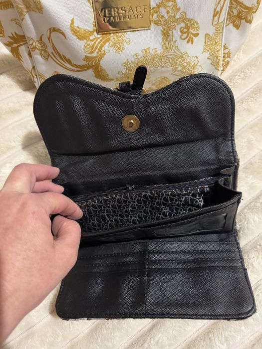 Женский стильный кошелёк Dior Диор на кнопке