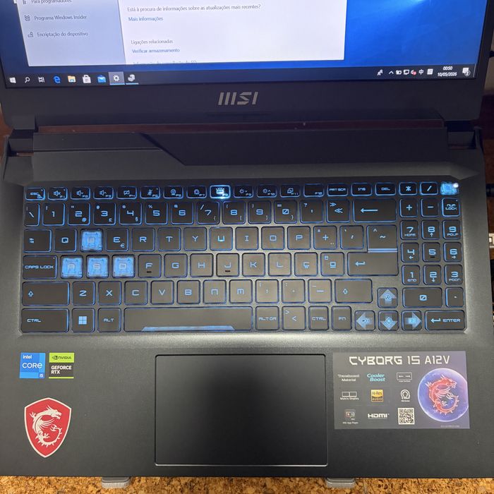 Portátil Gaming MSI i5‑12450H + RTX4060 | 144Hz