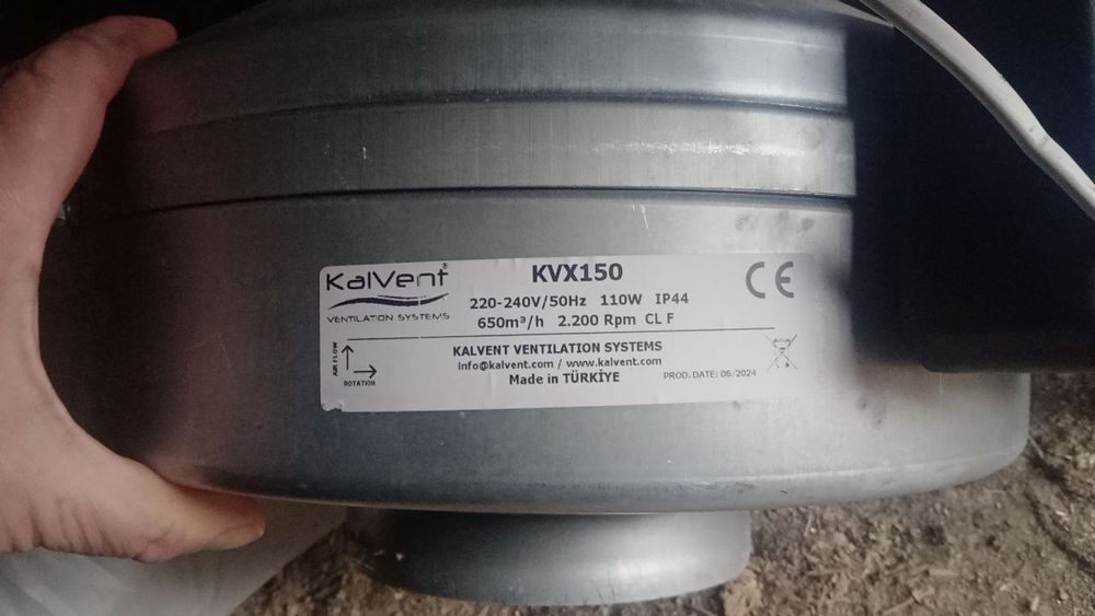 Канальний вентилятор KalVent KVX 150