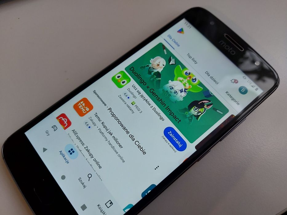 Motorola Gs5 wgrany Android 10, ekran cały, sprawny