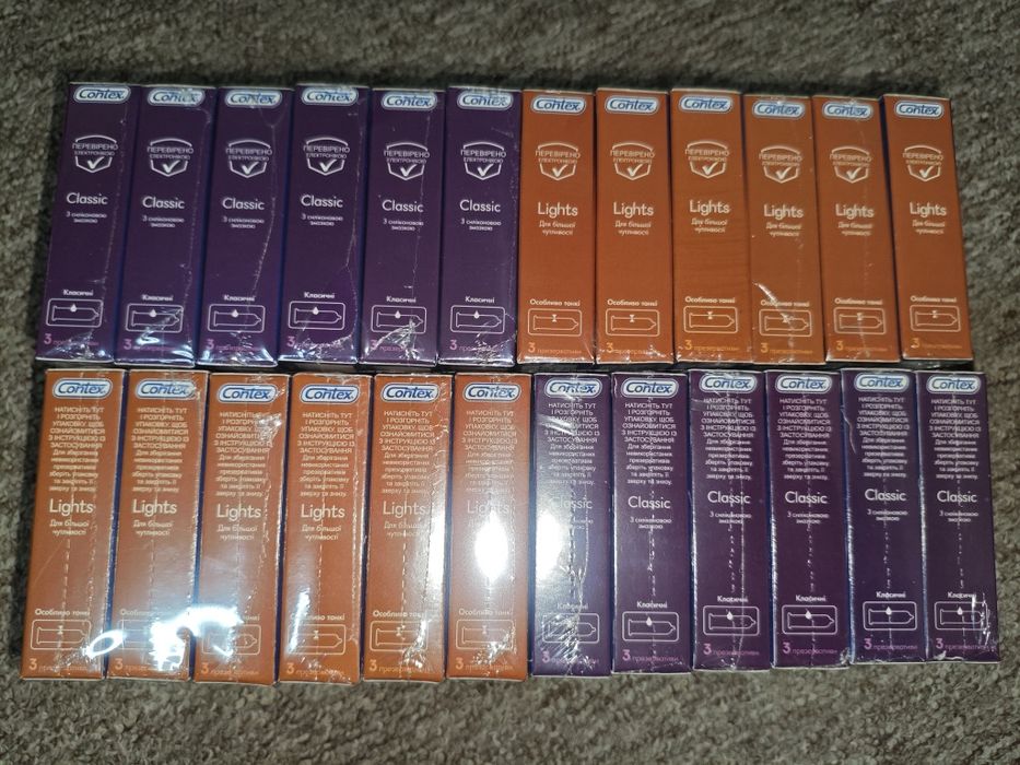 Презервативы Contex Контекс 36шт в блоке микс до 2030г. Классик+тонкие