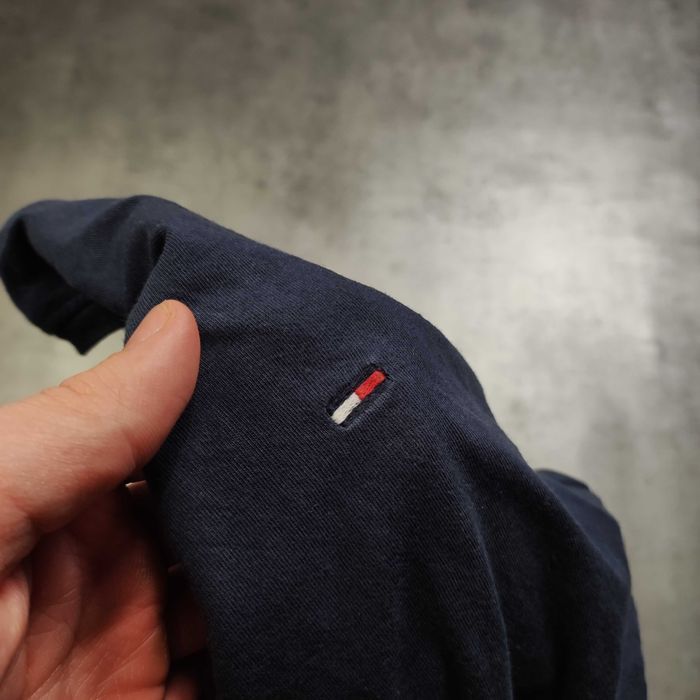 MĘSKA Granatowa Koszulka PREMIUM Tommy Hilfiger Małe Logo TH Haft