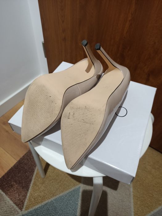 Eleganckie szpilki beżowe nude  Top Secret 38