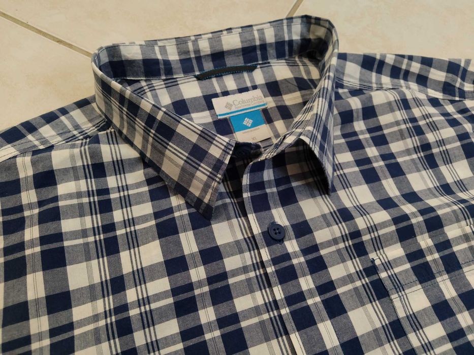 COLUMBIA USA - NOWA! z LOGO Koszula Męska krótki rękaw rozmiar XL