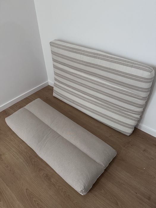 Colchoes de paletes bege