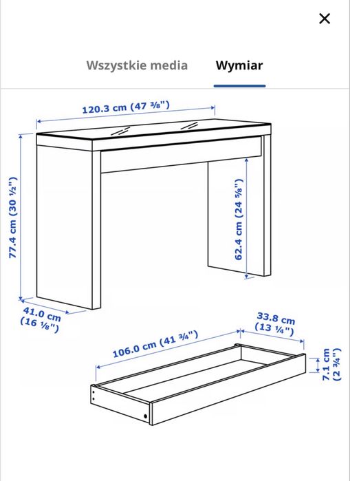 Toaletka MALM IKEA