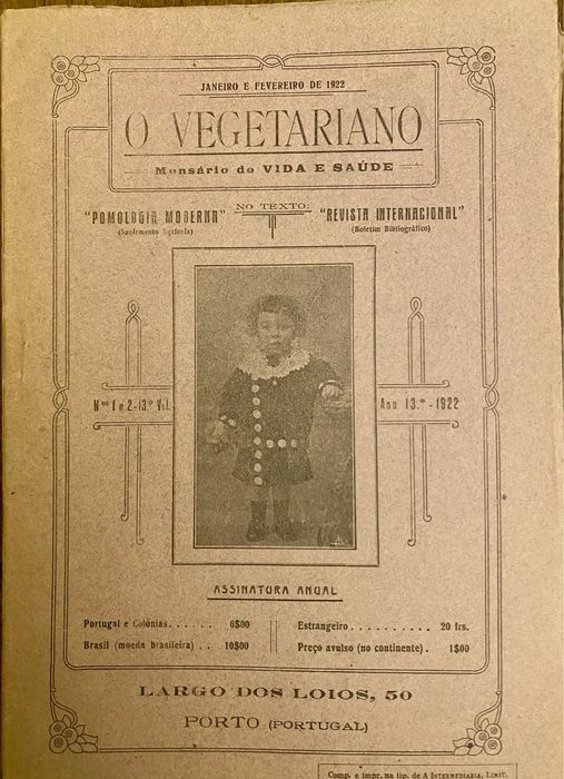 O vegetariano edição inicio século XX