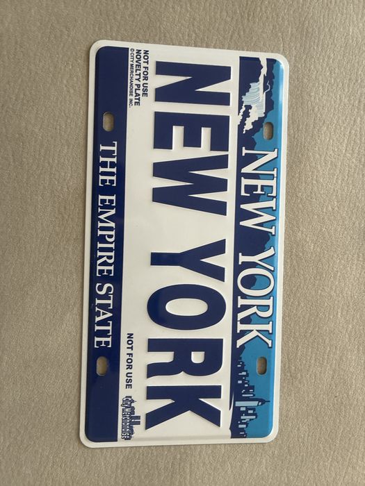Placa matricula new york n