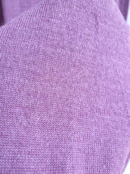 Fioletowy wełniany sweter 100% wełna merino ACW85 XL