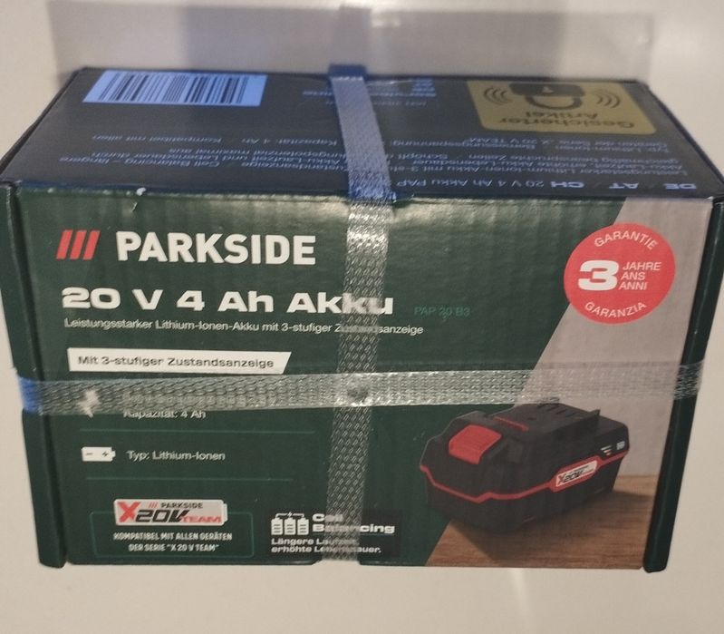 Akumulator parkside 20v 4ah