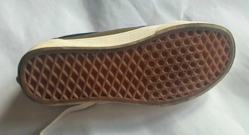 Zielone Vans 37 skóra naturalna
