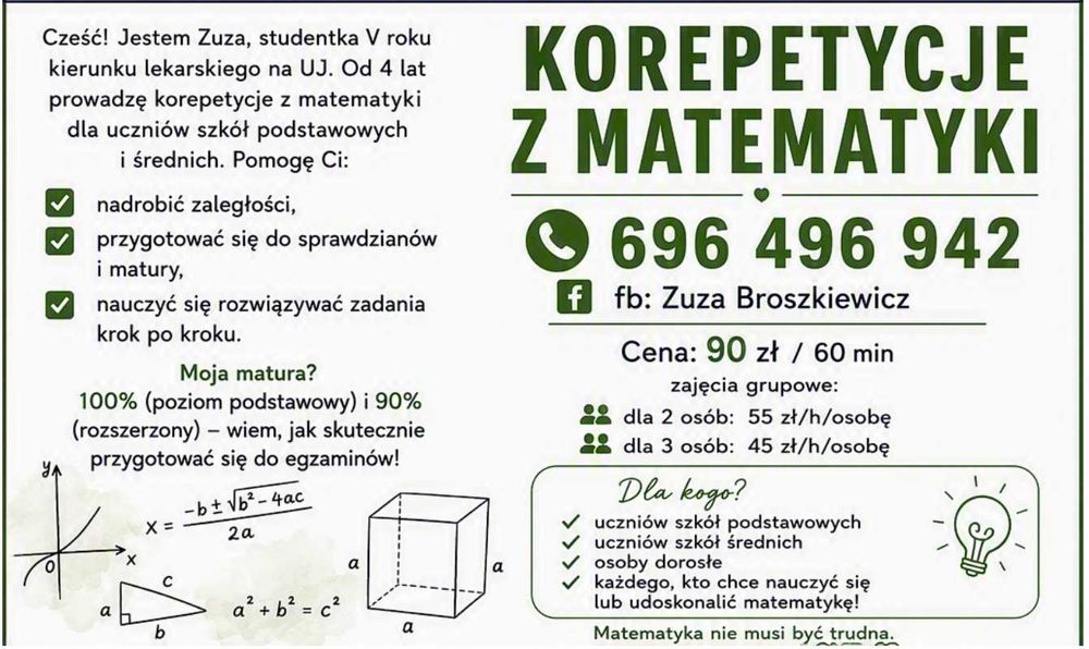Korepetycje z matematyki