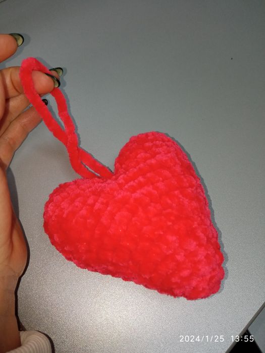 Плюшевое сердце подарок на день святого Валентина валентинка