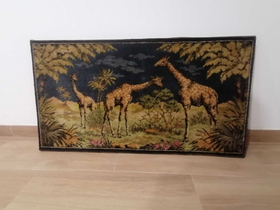 Quadro em tela de seda de veludo fabrico italiano estilo "devoré".