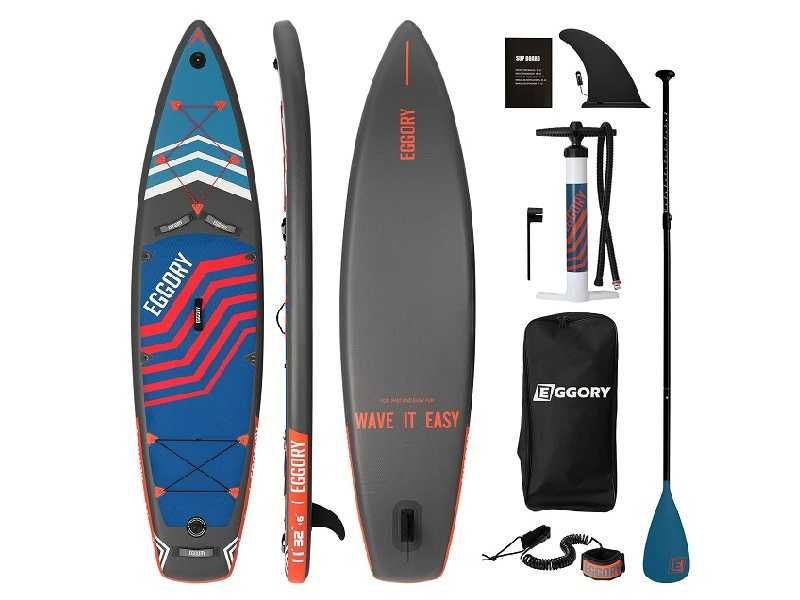 Сап надувна дошка для веслування стоячи Eggory преміум класу