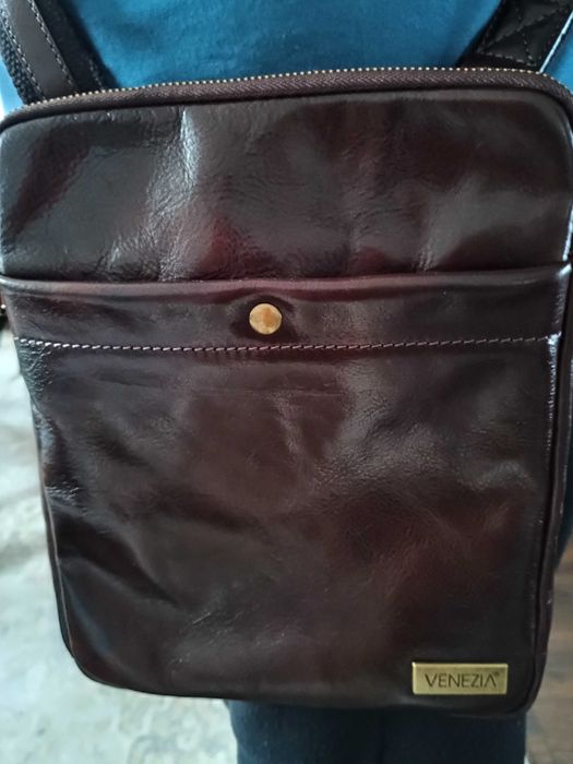 Listonoszka męska skórzana Venezia