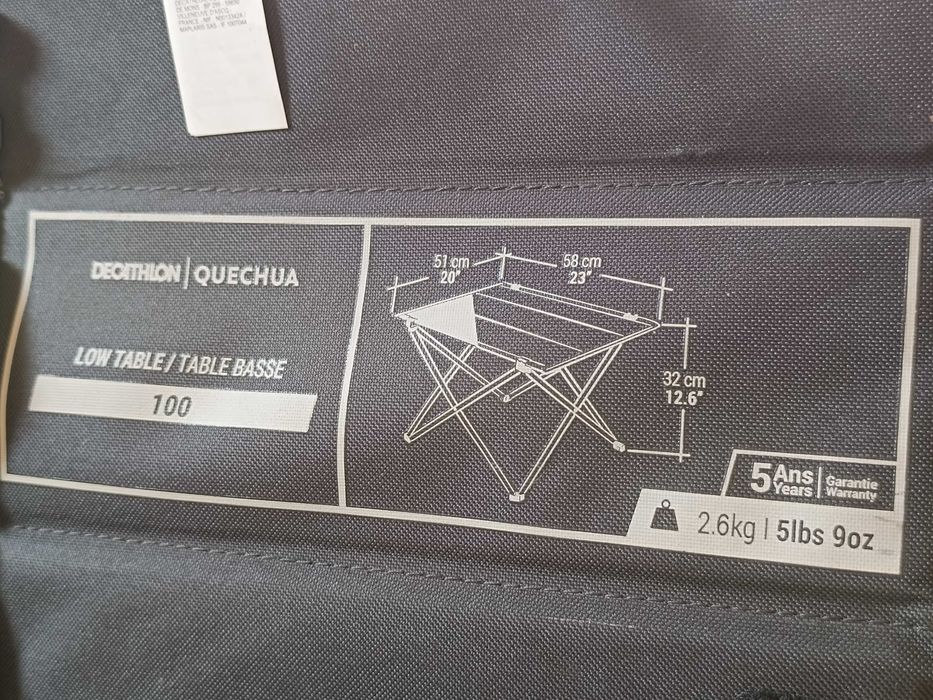 Mesa tática de campismo Quechua 100