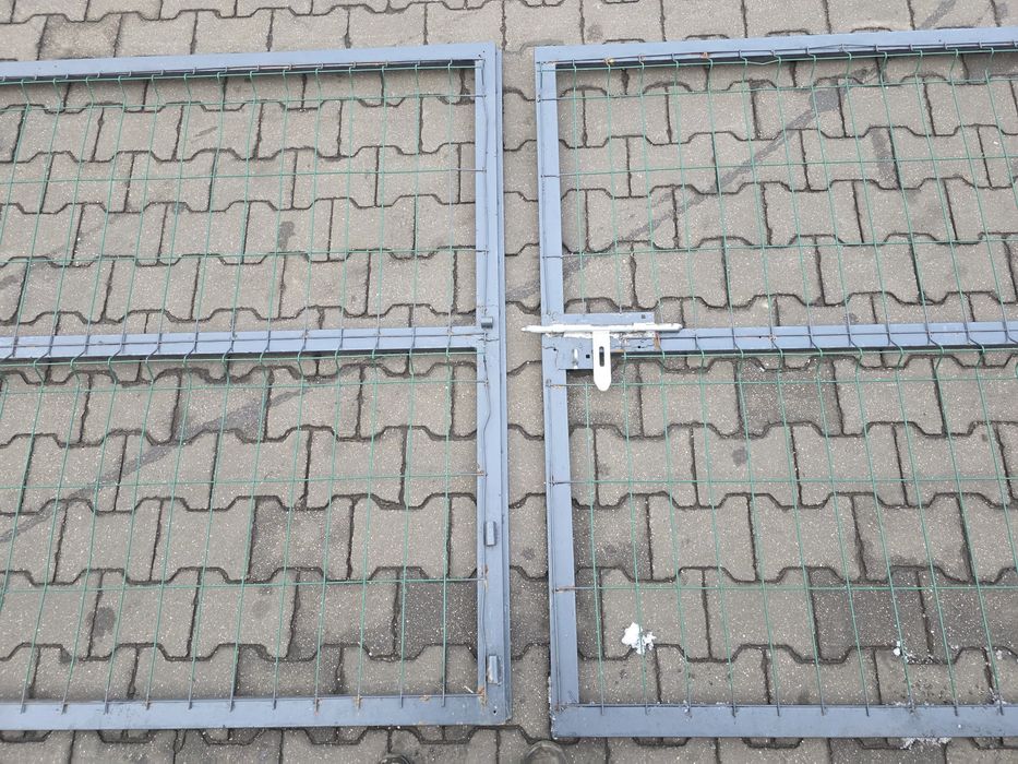 Brama wjazdowa siatkowa z profilu 4,6 m, 2 x przęsło 2,3 m x 1,5 m, za