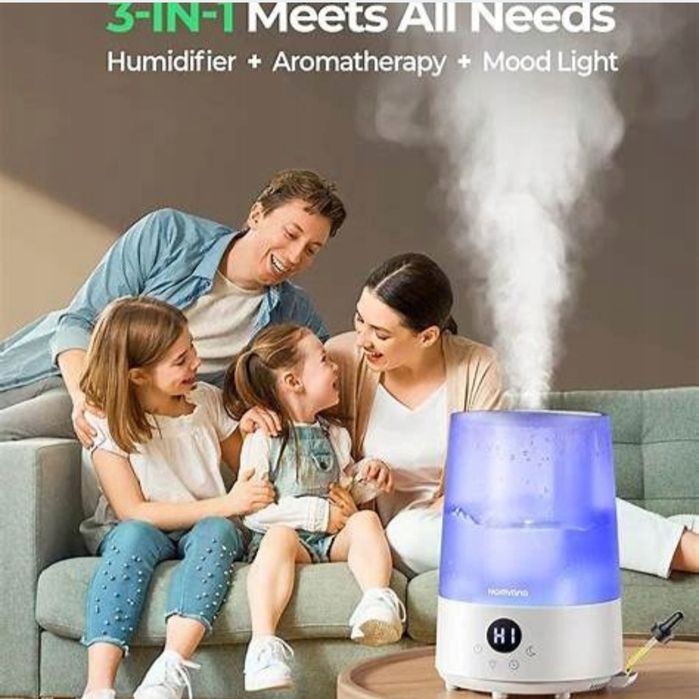 Nawilżacz powietrza Homvana H101, 3.6 L, cichy (23 dB), aromaterapia