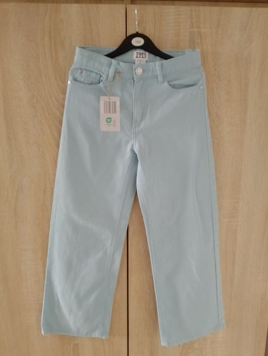 Spodnie szerokie nogawki dla dziewczynki 140