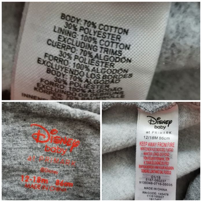 Ogrodniczki krótkie spodenki Mickey Mouse rozmiar 86