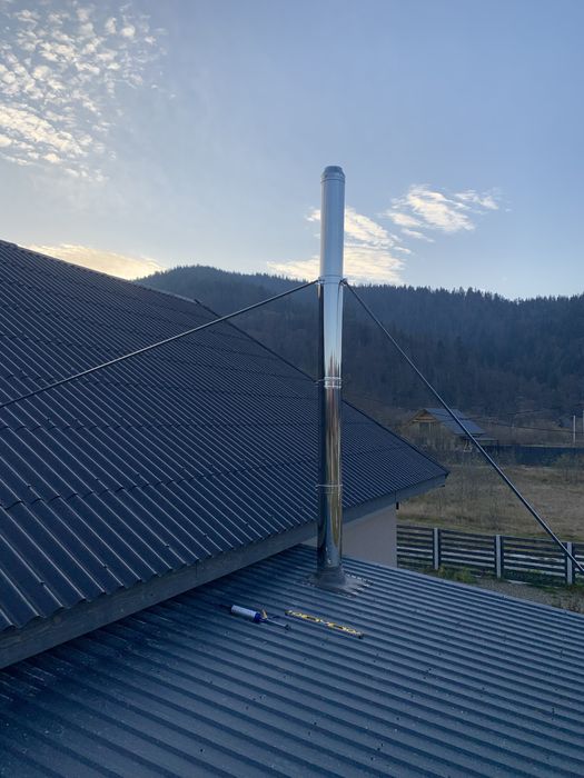 Монтаж димоходів, пічок , каміну.