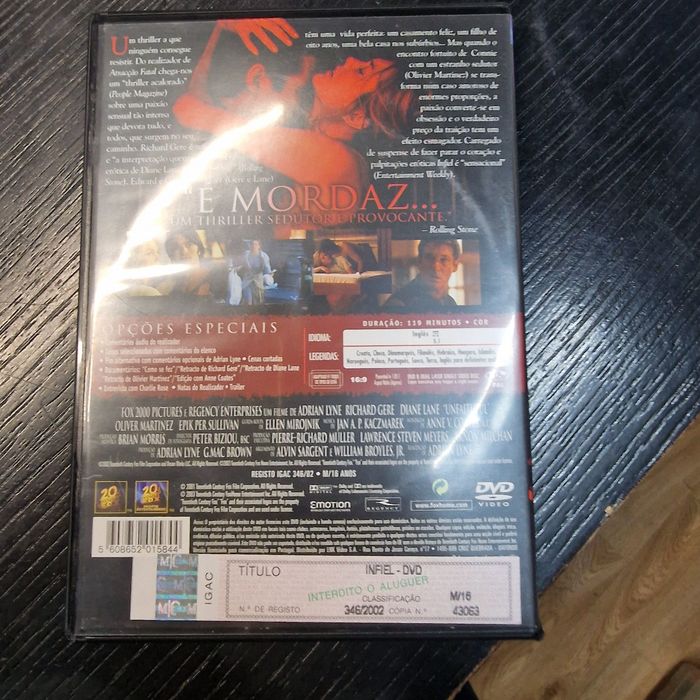 DVD Infiel - Richard Gere
