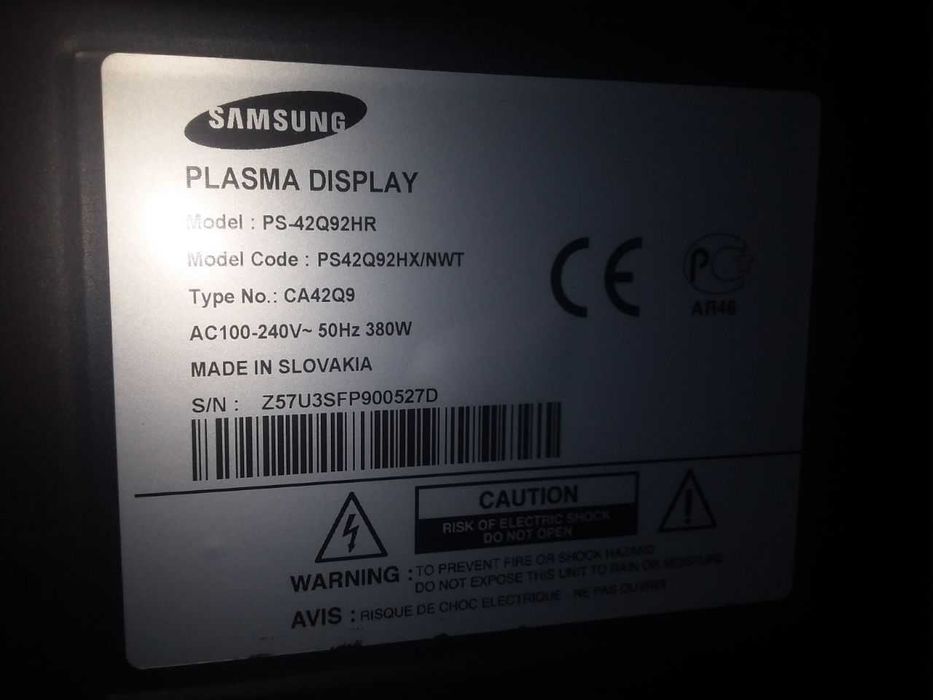 Плазменный телевизор Samsung PS-42Q92HR 42 дюйма