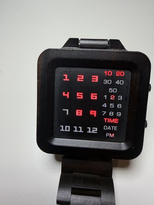 Наручний дерев'яний годинник BOBO BIRD LED Digital Wooden Watch