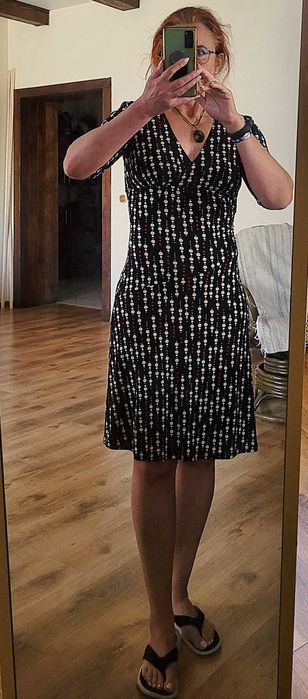letnia sukienka w groszki