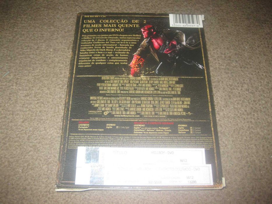 Colecção em DVD "Hellboy" Edição Especial Digipack com Box Arquivadora