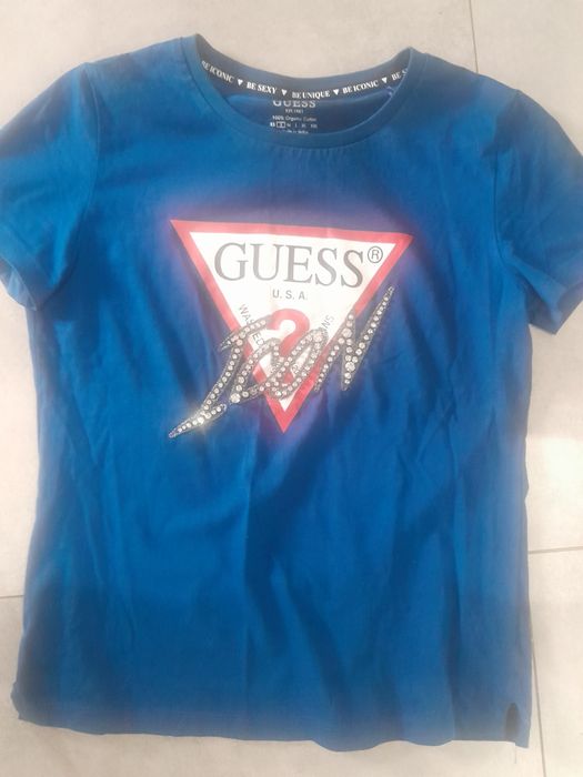 T shirt guess granatowy